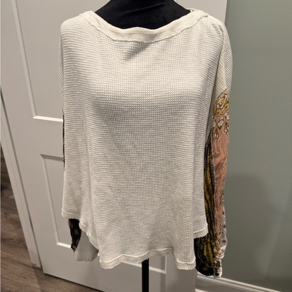 Free people we the free Blossom Thermal Top crew neck mixed media - Picture 3 of 13